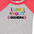 thumbnail image 4 of Inktastic I Love You Grandma with Flowers Girls Baby Bodysuit, 4 of 5