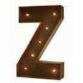 thumbnail image 1 of Rustic Vintage 11" Decorative LED Light Glow Letters - Letter Z, 1 of 2