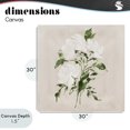 thumbnail image 4 of Stupell Industries Eclectic White On Tan Blossom Canvas Art, 30 x 30, by Lucille Price, 4 of 8