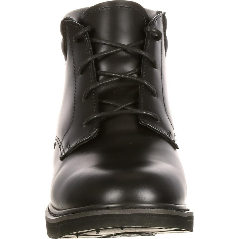 rocky work boots mens polishable leather chukka duty black  display picture 1