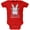 Red, variant on Happy Bunny - Hitting The Bottle Baby One Piece - X-Large