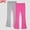 Multicolor, variant on Pretxorve Kids Girls Flare Pants Solid Elastic Waist Yoga Outer 2 Piece Bottoms Sizes 3-14Y