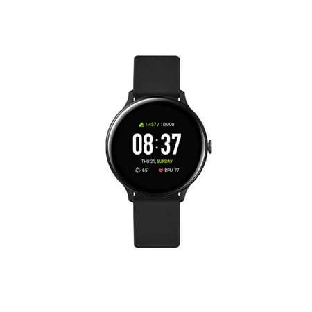 iTech Fusion Fitness Women and Men Round Silicone Strap Smart Watch
