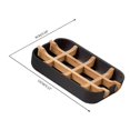 thumbnail image 2 of Soap Dishes for Bar Soap Bamboo Bathroom Soap Dish Holder for Shower Kitchen Bathtub Bar Sink Soap Tray Modern Storage White, 2 of 4