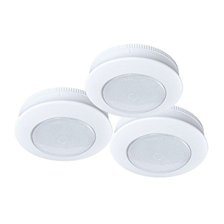 Ecolight Battery Operated 3 Inch Led Tap Puck Light 3 Pack