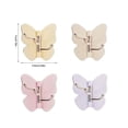 thumbnail image 2 of Rotating Butterfly Triple Hook, Wall Mounted Hanger for Coats Bags and Towels, Decorative and Functional Organizer for Home Entryway and Bedroom Purple, 2 of 2