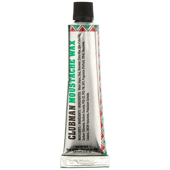 Clubman Moustache Wax Neutral 0.50 oz, 6 Pack