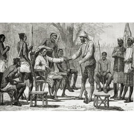 Verney Lovett Cameron Visiting King Konngo During His Travels In Africa In 1872 To 1876 Verney Lovett Cameron 1844 To 1894 English Explorer In Central Africa From El Mundo En La Mano Published 1878