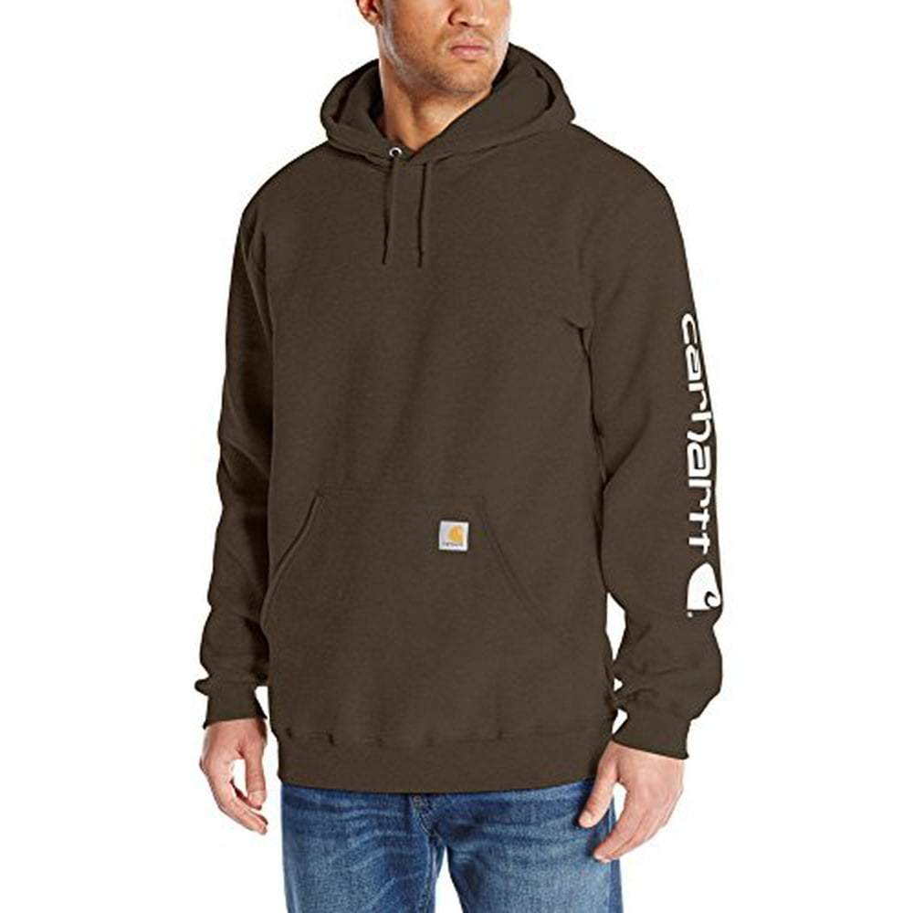 dark brown carhartt hoodie