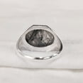 thumbnail image 6 of Black Rutile Mans Ring, Natural Black Rutilated Quartz, Quartz Silver Jewelry, 925 Silver Ring, Gift, Heavy Mens Ring, Arabic Design, Ottoman Style Ring, Christmas, Turkey Mens Signet Ring, 6 of 6