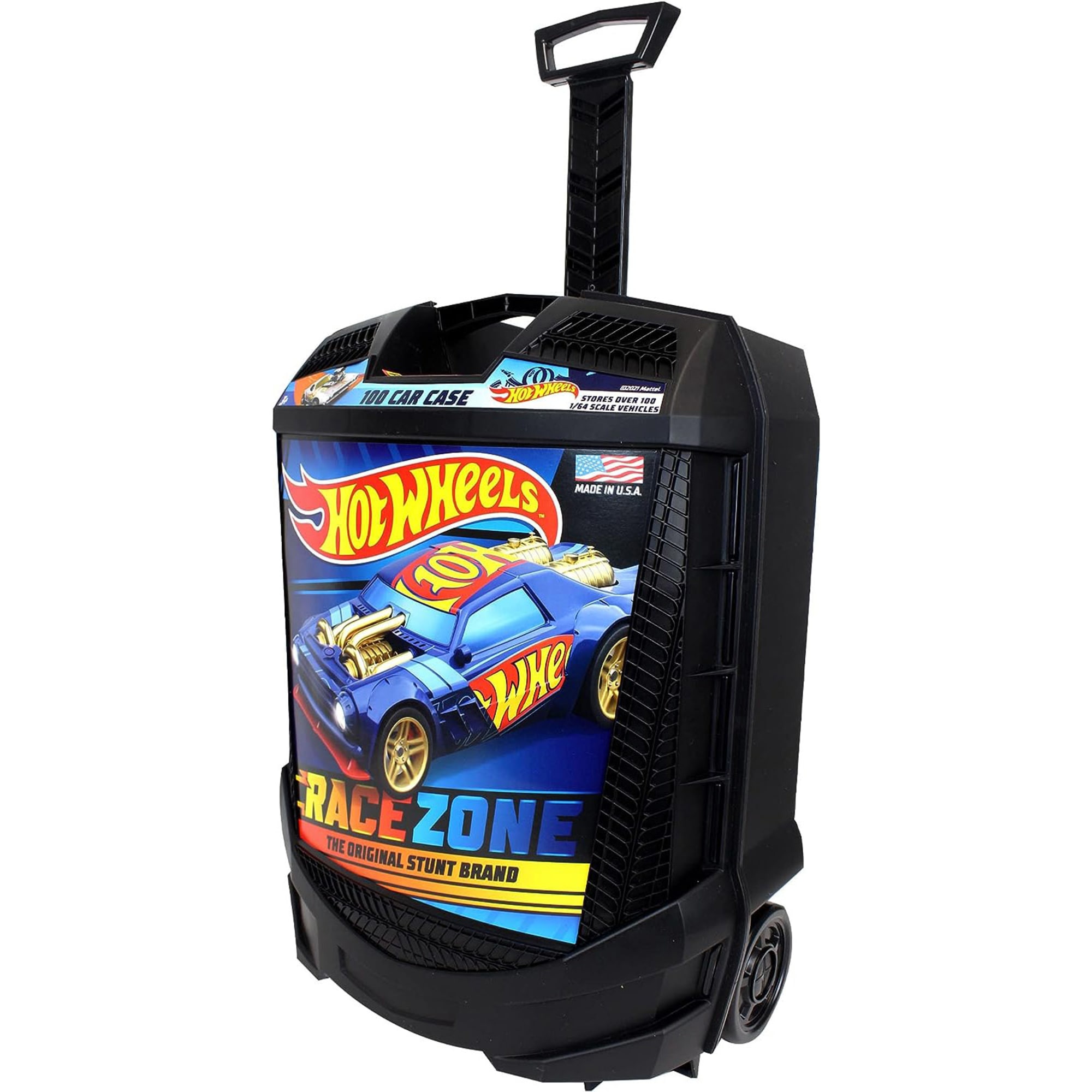 Hot Wheels 100-Car, Rolling Storage Case with Retractable Handle - image 2 of 7