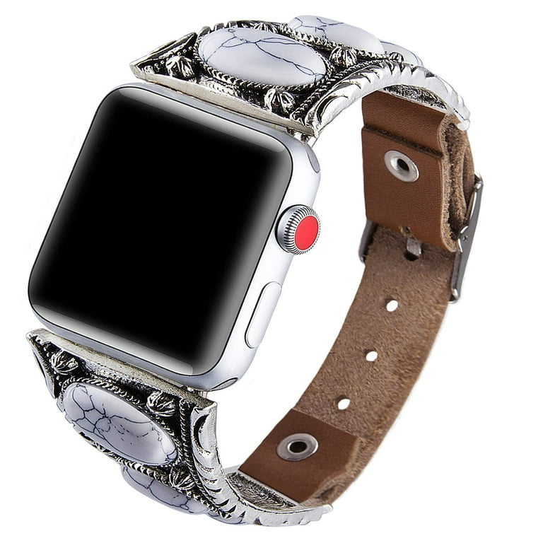 Luxury Diamond Leather Strap For Apple Watch Ultra 49mm 8 7 41mm