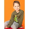 thumbnail image 3 of Garanimals Toddler Boy Long Sleeve Graphic Fleece Sweatshirt, Sizes 2T-5T, 3 of 8