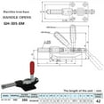thumbnail image 5 of 227kg-680kg Push Pull Type Toggle Clamp Quick Release Fixed Clamping 304C 305E, 5 of 9
