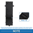 thumbnail image 4 of Interruptor de ventana eléctrica Unique Bargains No.935702T530 para el lado del conductor delantero izquierdo del Kia Optima 2014-2015 en negro, 4 of 7