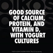 Oikos Triple Zero 15g Protein, 0g Added Sugar, Fat Free Strawberry Greek Yogurt Cup, 5.3 oz