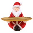 thumbnail image 4 of Contenedor de artículos diversos Figura Organizador de escritorio Escultura de resina Adorno navideño Papá Noel, 4 of 9