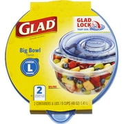 Glad Food Storage Containers - Big Bowl Container - 48 oz - 2 Containers