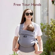 Momcozy Baby Carrier for Newborn to Toddler, Ergonomic, Comfortable and Lightweight, Suitable for Babies 7-44 lbs, Easy to Wear, Hands Free, Enhanced Lumbar Support