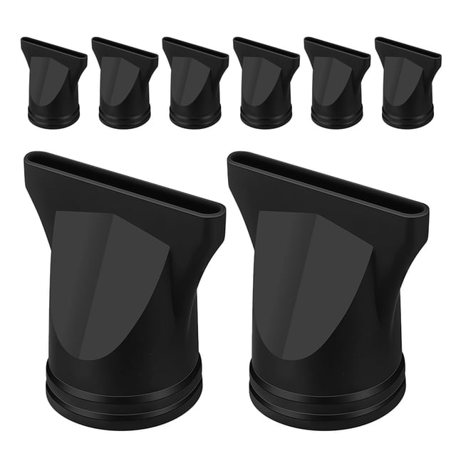 Raindrops 8Pcs Plastic Hair Dryer Nozzle Attachment Universal Blow Dryer Replacement Accessory
