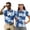 Blue Hibiscus, variant on Binienty Leopard Print Matching Shirts for Couples Classic Fit Moisture Wicking Couple Shirt with Quarter Zip Comfortable Short Sleeve Daily Wear for Workout Sports