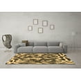 thumbnail image 3 of Ahgly Company Indoor Rectangle Abstract Brown Modern Area Rugs, 2' x 4', 3 of 4
