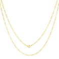 thumbnail image 2 of Nuragold 14K Real Yellow Gold Solid Figaro Link Chain Necklace 16"-30" (1.2mm-9.5mm) Italian Jewelry for Men & Women, 2 of 28
