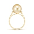 thumbnail image 2 of ANGARA Golden South Sea Cultured Pearl and Diamond Bypass Ring in 14K Yellow Gold for Women | June Birthstone, Birthday, Anniversary, Jewelry Gift for Women | Pearl Ring, 2 of 8