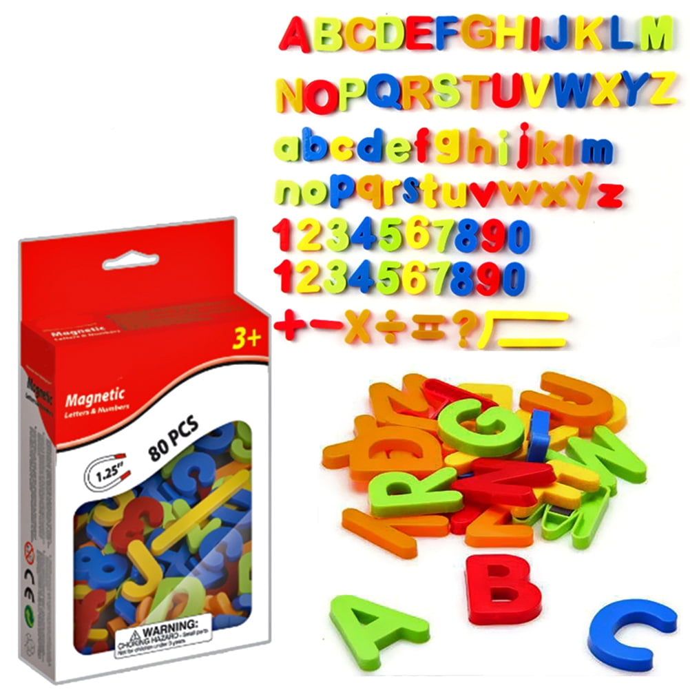 Magnetic Alphabet Magnets Letters and Numbers Toy ABC 123 Fridge Plastic Toy Set 
