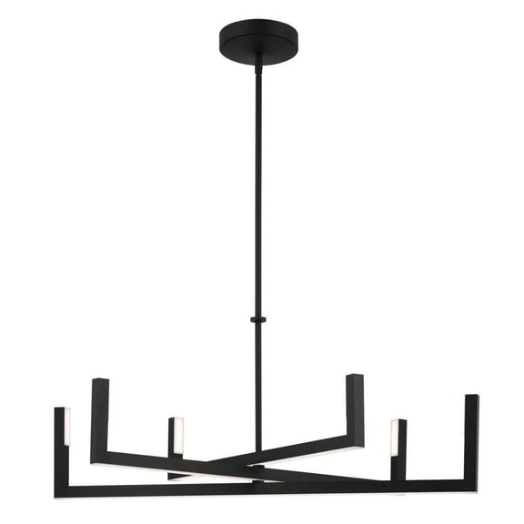 Elan Lighting - Priam - 70W 6 LED Medium Chandelier In Minimalist Style-17.5