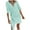 Green—Clearance, variant on Fartey Women's Cotton Linen Wrap Dresses Elegant Short Sleeve V Neck Mini dress Solid Color Summer Beach Vacation Cocktail Dress Gray XL