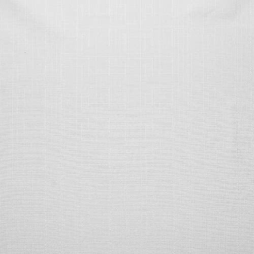 Exclusive Home London Textured Linen Room Darkening Blackout Grommet Top Curtain Panel Pair, 54"x96", Winter White