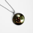 thumbnail image 4 of Saint Patrick's Day Elegant Glass Circular Pendant Necklace - Stunning Jewelry for Every Occasion, 4 of 5
