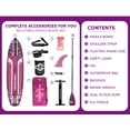 thumbnail image 2 of Skatinger 11'6×35" Super Wide Inflatable Paddle Board, Ultra Stable Stand Up Paddleboards for 450lb/3 People/Family/Big Size w/Shoulder Strap, 100L Backpack, All-Round Sup Board, US Fin, 2 of 9