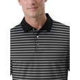 thumbnail image 4 of Ben Hogan Performance Men’s & Big Men's Herringbone Stripe Short Sleeve Golf Polo Shirt, Sizes S-4XLT, 4 of 8