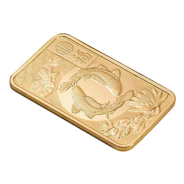 ポプジョイミント記念　fine gold 9999／メタル 2025 1 oz PAMP Suisse Good Luck Koi Fish Gold Bar .9999 Fine (in