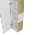 thumbnail image 4 of Magna Surface Mount, Frameless 1-Door Medicine Cabinet with 3 Shelves - Wood Grain, 4 of 9