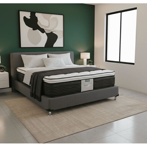 Colchón Matrimonial Restonic Mooncare 2 Almohadas Blanco