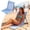 Blue, variant on Folding Beach Chair Lightweight Portable Poolside Chair with Backrest Striped Lounge Seat for Adults Camping Picnic Patio Lawn Tailgate BBQ Sports Events Travel Hiking 15X30 Inch