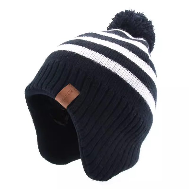 Gorro infantil Pomoko de lana cálido con protección para las orejas