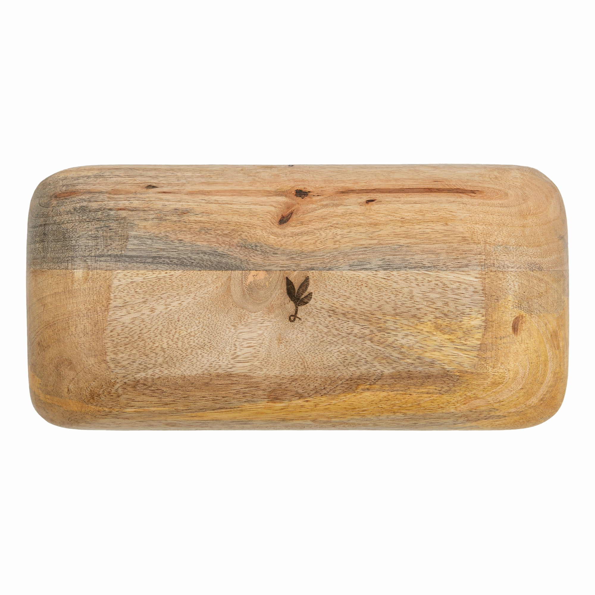 Better Homes & Gardens 12" x 6" Hand Carved Wood Tray