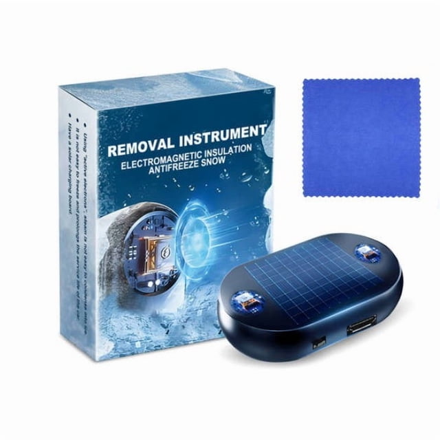 Car Snow Remover Tool for Windshield and Rearview Mirror Deicing with Portable Antifreeze Function 10 in