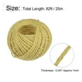 thumbnail image 2 of Unique Bargains 82ft Jute Twine 0.04inch 3 Ply Natural String for DIY Crafts Yellow, 2 of 8