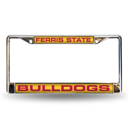 Ferris State NCAA Bulldogs Chrome Metal License Plate Frame Holder