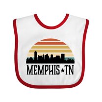 Inktastic Memphis Tennessee Skyline Retro Sunset Boys or Girls Baby Bib