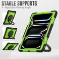 thumbnail image 5 of for iPad Pro 13 inch Case (M4 2024/M5 2025), 360 Rotating Shockproof Cover with Stand, Handle, Shoulder Strap, Lime Panel, 5 of 7