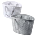 thumbnail image 6 of Uonlytech 2Pcs Portable Hollow Shower Baskets for Sundries Clothes Holder and Storage Organizer, 6 of 8