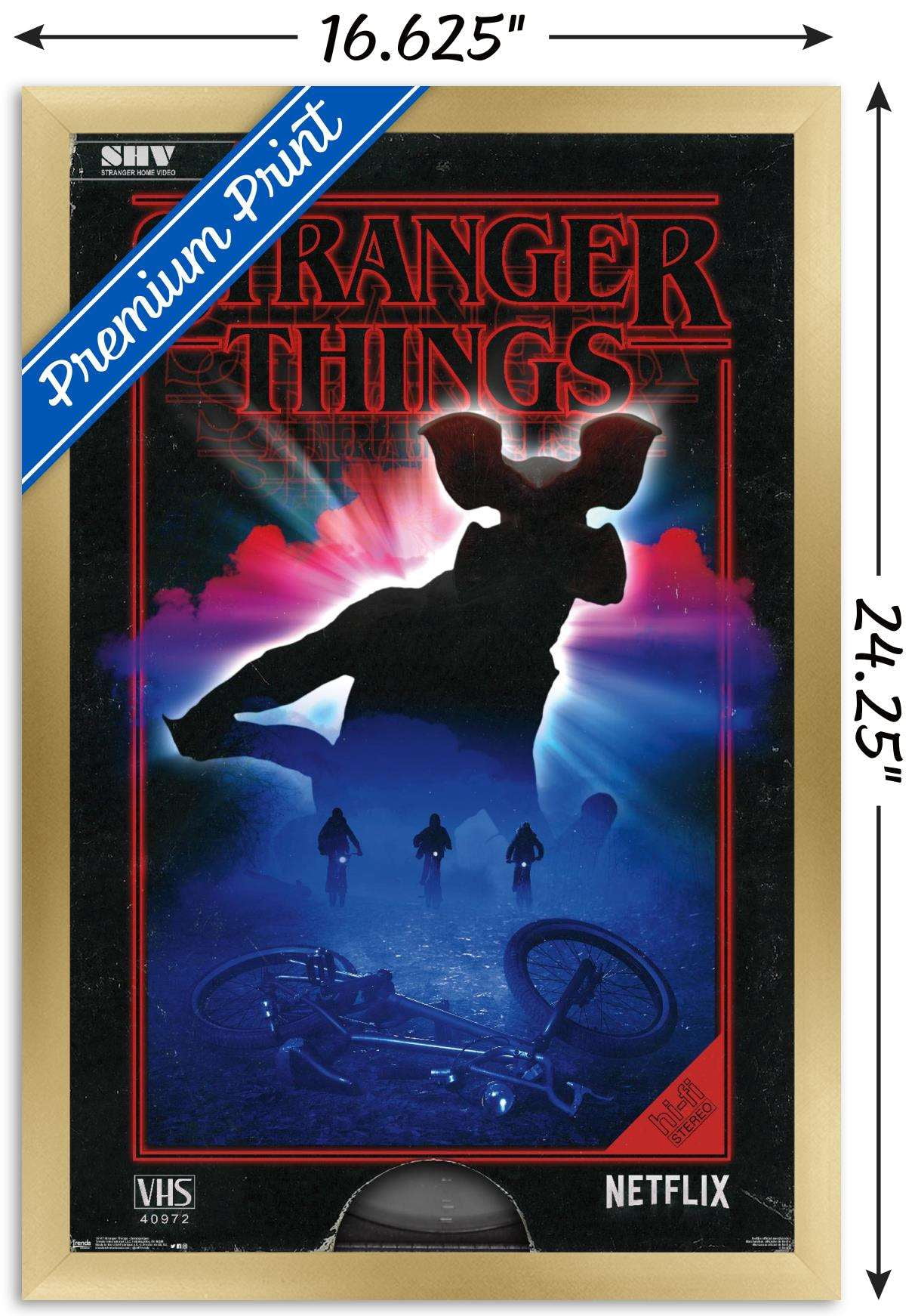 Netflix Stranger Things - Demogorgon Wall Poster, 14.725" x 22.375", Framed