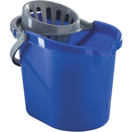 Quickie 15 Qt. Blue Mop Bucket With Wringer 20022ZQK