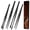 Black, variant on VEGCOO 4pcs Stainless Steel Kitchen Tongs Set - 10" & 12" Long Fine Tweezers Tongs (Flat & Curved Tip) - Precision Chef Plating, Grilling, Cooking, Salad & Serving Utensils - Non-Slip & Durable